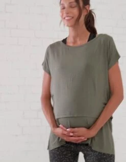 Seraphine Haut Grossesse Et Allaitement En Modal – Kaki -Seraphine 1196571219 a28d9da785fb1633adfce3d05dbda44f2923d0649407eaeee0944df08d99bae2 d 640