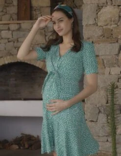 Seraphine Robe Grossesse Imprimée – Vert -Seraphine 1643395639 439d6a46345f46251403f87fde820cfc6ee4576e2064f23efde708be11ba08b5 d 640