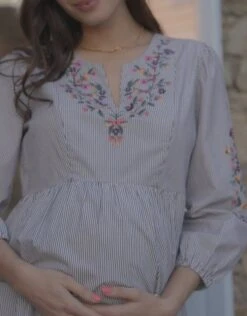 Seraphine Robe Grossesse Et Allaitement En Coton Brodée -Seraphine 1643559099 b87743e9c1463f2313f6cdf9a5102c8866e0cb46192d8d272a86072ec15fafb2 d 640