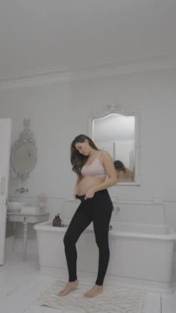 Seraphine Legging Grossesse Taille Haute En Bambou - Noir -Seraphine 1657147411 caf4e15c36cb89543934b305c5c25168b69c00b9aaa14ad3c44d8210d80d77c8 d 640