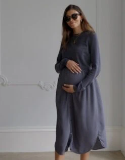 Seraphine Robe Grossesse Et Allaitement Mi-longue, Gris Ardoise -Seraphine 1657147662 5829e6620282fa7a4945233181d4312efded180ba41257dbf601e3ebc2910660 d 640