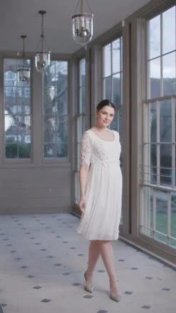 Seraphine Robe De Mariée Grossesse Et Allaitement Plissée En Dentelle - Ivoire -Seraphine 1664258469 79e52b9ce31f562a458b11a22f8622f158c3695ea77f436429a134891277e5e6 d 640