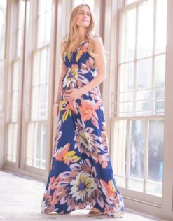 Seraphine Robe Longue Grossesse Et Allaitement à Fleurs Saisonnières -Seraphine 20210130 Luxe Zeta MultiFlrl 1997