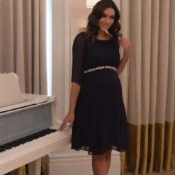 Seraphine Robe De Cocktail Grossesse Perlée - Bleu -Seraphine 739723986 6e2567f9b670b25b297aa6b8bcdeef010aa8e3c65264300aa17462c569f587da d 640