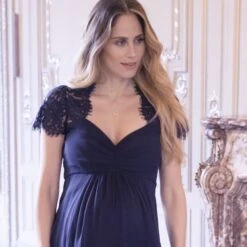 Seraphine Robe De Cocktail Grossesse Soie Et Dentelle - Bleu Marine -Seraphine 773258626 abce6df80bc94761f7b7f8104c23aa46321e69f7bd0d394c9e0984e7d3cd0bf2 d 640