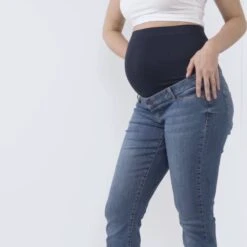 Seraphine Jean Grossesse Boyfriend Slim - Bleu -Seraphine 810047214 110634f9f5c9c34b0d0c4c64bee906378026f95459b8800b7609ffcaa0c345f1 d 640