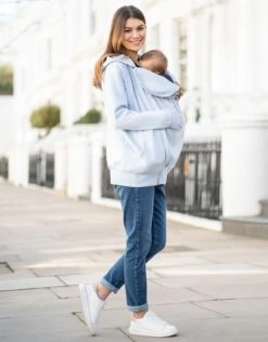 Seraphine Sweat à Capuche 3 En 1 De Grossesse Et Portage - Bleu Pâle -Seraphine Adrienne IceBlue 03 V2