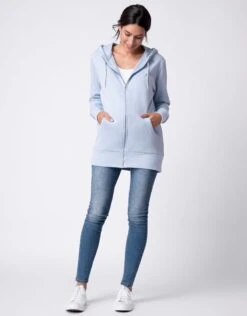 Seraphine Sweat à Capuche 3 En 1 De Grossesse Et Portage - Bleu Pâle -Seraphine Adrienne Iceblue 06 V2