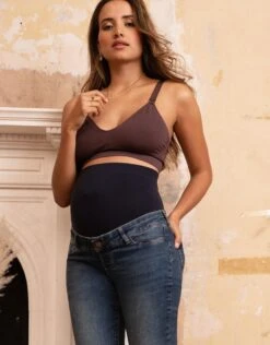 Seraphine Jean Grossesse Droit Délavé Foncé – Bleu -Seraphine Aiden OB DarkBlue 05 V2