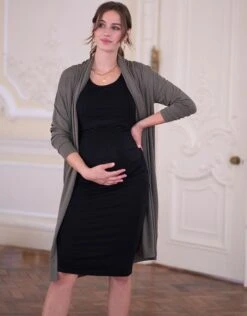 Seraphine Ensemble Robe Grossesse Et Allaitement 2 pièces – Noir -Seraphine Ailish KhakiBlk 06 V1