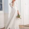 Seraphine Robe Grossesse Mariage Avec Dentelle Optionnelle -Seraphine Albane Ivory 01 V2