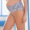 Seraphine Bas De Bikini Grossesse à Rabat à Fleurs Et à Rayures -Seraphine Algarve Bottom Multi 01 V1