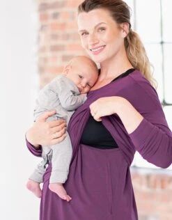 Seraphine Haut Grossesse Et Allaitement En Modal – Violine -Seraphine Alissa Berry 03 V2