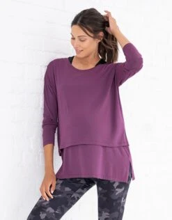 Seraphine Haut Grossesse Et Allaitement En Modal – Violine -Seraphine Alissa Berry 04 V2