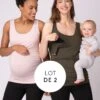 Seraphine Lot De 2 Hauts Grossesse Et Allaitement – Rose/Kaki -Seraphine Aniza NS Multi 01 FR V4