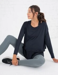 Seraphine Haut Grossesse Et Allaitement En Modal – Noir