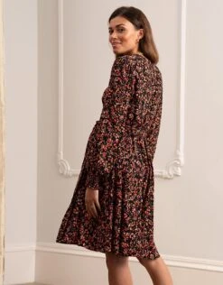 Seraphine Robe De Grossesse Cache-cœur à Motif Floral -Seraphine Annika Print 03 V4