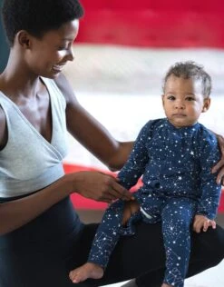 Seraphine Pyjamas Mama Et Mini En Coton – Bleu Marine -Seraphine Aurora NavyPrint V3 06