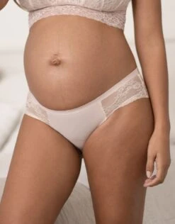 Culotte Grossesse En Dentelle Seraphine - Rose