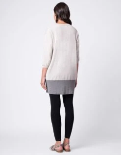 Seraphine Pull De Grossesse Et D'allaitement En Coton - Gris Chiné -Seraphine Bliss Grey 07 V2