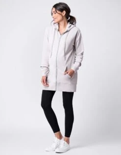 Seraphine Sweat à Capuche 3 En 1 Avec Volants De Grossesse Et Portage - Crème -Seraphine Caitlin Cream 04