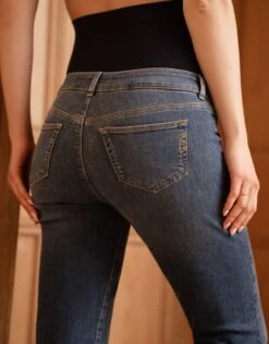 Seraphine Jean Grossesse Boyfriend Slim - Bleu -Seraphine Carsen Midblue 03 V4