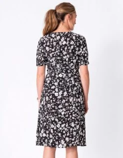 Seraphine Robe Grossesse Et Allaitement Fleurie – Noir -Seraphine Christina BlkFlrl 06 V4