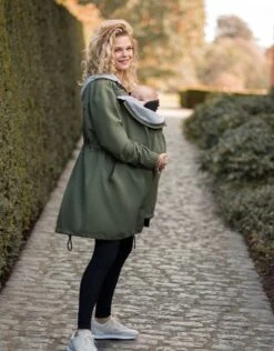 Seraphine Parka Légère 6 En 1 Grossesse Et Portage – Kaki -Seraphine Clyde Khaki 04 V3