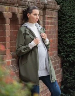 Seraphine Parka Légère 6 En 1 Grossesse Et Portage – Kaki -Seraphine Clyde Khaki 06 V3