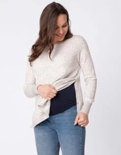 Seraphine Pulls Mama Et Mini En Coton – Imprimés Animaliers -Seraphine Dale Grey V2 05