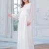Seraphine Robe Mariée Grossesse En Mousseline Texturée -Seraphine Daniella Ivory 01