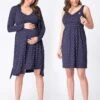 Seraphine Pyjama 2 Pièces Grossesse Et Allaitement – Bleu Marine -Seraphine Dannie Navy 01