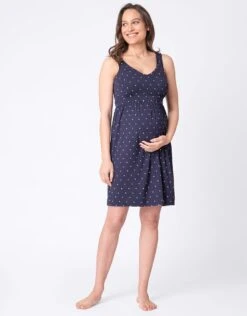Seraphine Pyjama 2 Pièces Grossesse Et Allaitement – Bleu Marine -Seraphine Dannie Navy 03