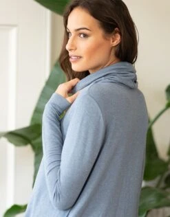 Seraphine Col Roulé Grossesse Et Allaitement – Bleu -Seraphine Dara Blue 05 V1