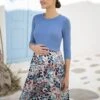 Seraphine Robe Grossesse Et Allaitement à Imprimé Animal Avec Haut En Maille -Seraphine Dawn MultiPrt 01 V2
