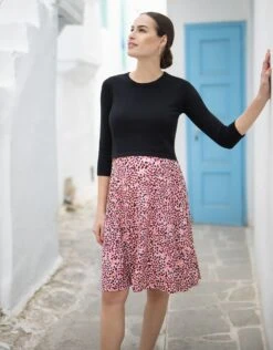 Seraphine Robe Grossesse Et Allaitement Imprimée Avec Haut En Maille -Seraphine Delilah MultiPrt 03 V2