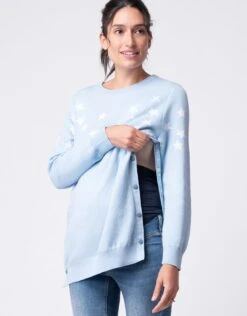 Seraphine Mama & Mini Lot De Pulls Assortis En Maille - étoile Bleue -Seraphine Demmie Blue 7 V2