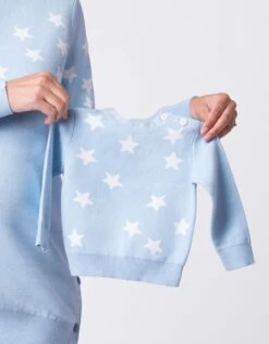 Seraphine Mama & Mini Lot De Pulls Assortis En Maille - étoile Bleue -Seraphine Demmie Blue 8 V2