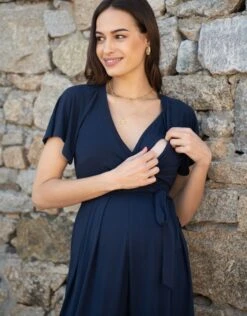Seraphine Combinaison Grossesse Et Allaitement Bleu Marine -Seraphine Dion Navy 03 V2