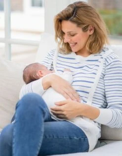 Seraphine Pull Grossesse Et Allaitement à Rayures En Coton