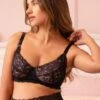 Seraphine Black Lace Non-Padded Maternity & Nursing Bra -Seraphine Emelia Bra Black 01 V2