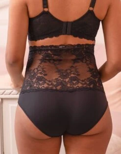 Seraphine Black Lace Over Bump Maternity Briefs -Seraphine Emelia OB Black 03 V2