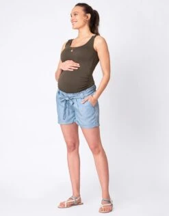 Seraphine Short Grossesse En Chambray -Seraphine Ethan LightWash 03 V1