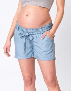 Seraphine Short Grossesse En Chambray -Seraphine Ethan LightWash 04 V1