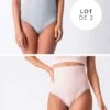 Seraphine Culotte Post-grossesse Taille Haute – Lot De 2 Gris/Rose Pâle -Seraphine FR Vivette GB 01
