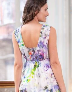 Seraphine Robe Grossesse En Soie – Imprimé Floral -Seraphine Felicity Short 06 V2