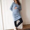 Seraphine Robe Pull Grossesse Et Allaitement En Coton Mélangé – Bleu Ciel -Seraphine Fonda Blue 01 V1