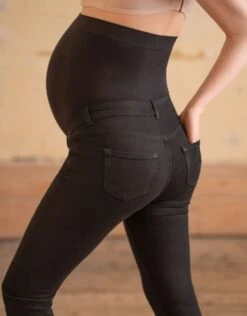 Seraphine Jean Grossesse En Coton Bio Bandeau Haut - Noir -Seraphine Freddie OB Black 06 V7