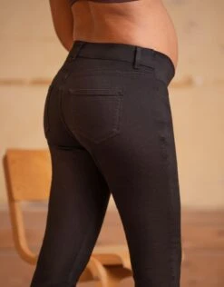 Seraphine Jean Grossesse En Coton Bio Avec Bandeau Sous Le Ventre - Noir -Seraphine Freddie UB Black 07 V4