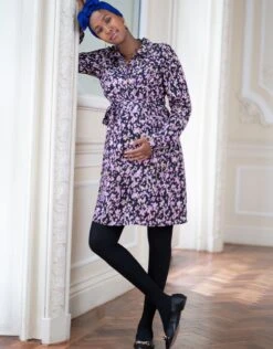 Seraphine Maternity To Nursing Belted Tunic – Floral Print